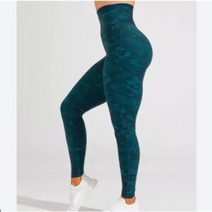 BuffBunny Blue Camo Leggings